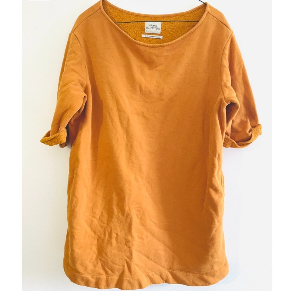 orange urban outfitters oversized mini dress